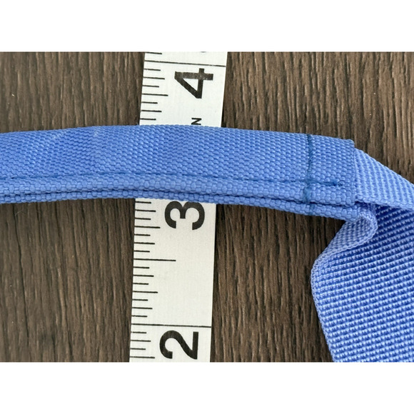 KAVU Cocoa Beach Travel Tote/Sling Bag Blue Canvas/Yellow Mesh Summer Adventure - Picture 11 of 13